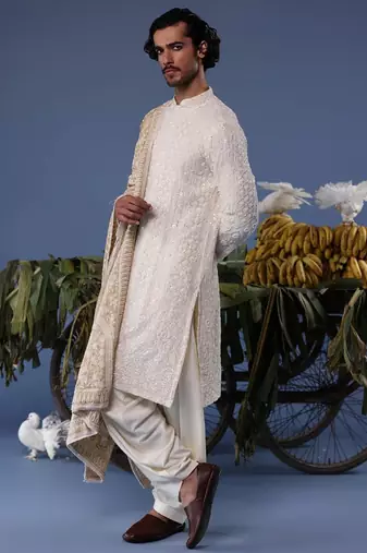 Arham cream kurta set