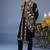 Zubir pichwai zari black kurta 1 jacket set