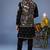 Zubir pichwai zari black kurta 1 jacket set