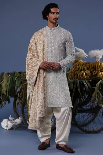 Ali blue kurta set