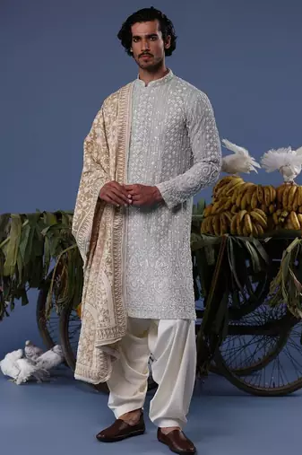 Ali blue kurta set