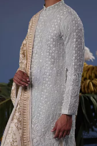Ali blue kurta set