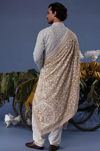 Ali blue kurta set