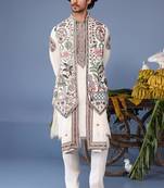 Bilal ivory kurta 1 jacket set