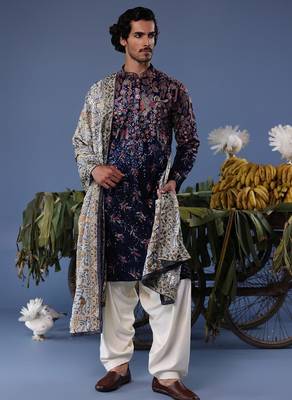 Mihir blue kurta set 2