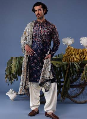 Mihir blue kurta set 3