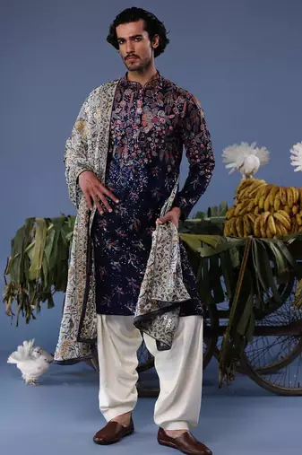 Mihir blue kurta set