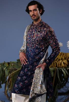 Mihir blue kurta set 4
