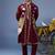 musaafir wine kurta 1 jacket set