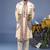 Musaafir cream kurta 1 jacket set