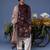 Kaif giraffe wine kurta set