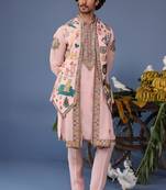 Jaadcocktail pink kurta 1 jacket set