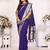 Purple banarasi silk blend saree