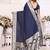 Blue banarasi silk blend saree