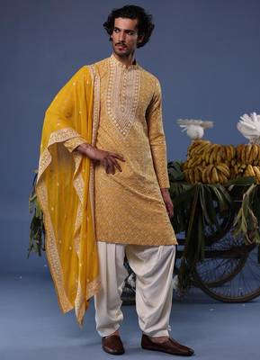 Shehroz haldi kurta set 5