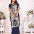 Blue banarasi silk blend saree