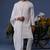 Hamza ivory kurta set
