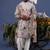 Jibran giraffe ivory kurta set