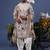 Jibran giraffe ivory kurta set
