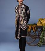 Kainaat black kurta 1 jacket set