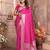 Pink banarasi silk blend saree