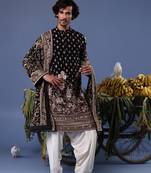 Kayan black kurta set
