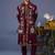 Kainaat wine kurta 1 jacket set