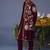 Kainaat wine kurta 1 jacket set