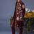 Kainaat wine kurta 1 jacket set