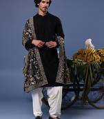 Kashif black kurta set