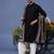 Kashif black kurta set