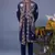 Faiz wild grace navy blue kurta 1 jacket set