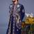 Faiz wild grace navy blue kurta 1 jacket set