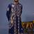 Faiz wild grace navy blue kurta 1 jacket set