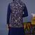 Faiz wild grace navy blue kurta 1 jacket set