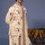 Faiq macaw cream kurta 1 jacket set