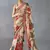 Beige bright moss printed saree