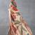 Beige bright moss printed saree