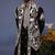 Talha pichwai resham black kurta 1 jacket set