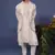 Hayan pichwai resham ivory kurta 1 jacket set