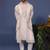 Hayan pichwai resham ivory kurta 1 jacket set
