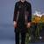 Taimoor black kurta 1 jacket set