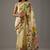 Yellow bright moss printed saree