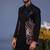 Taimoor black kurta 1 jacket set