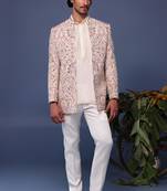 Idrees kashmiri Beige coloured jodhpuri set