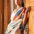Cream bright moss printed saree
