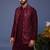 Yasir wine kurta 1 jacket set