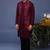 Yasir wine kurta 1 jacket set