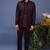Raafiq wine jodhpuri kurta set