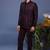 Raafiq wine jodhpuri kurta set